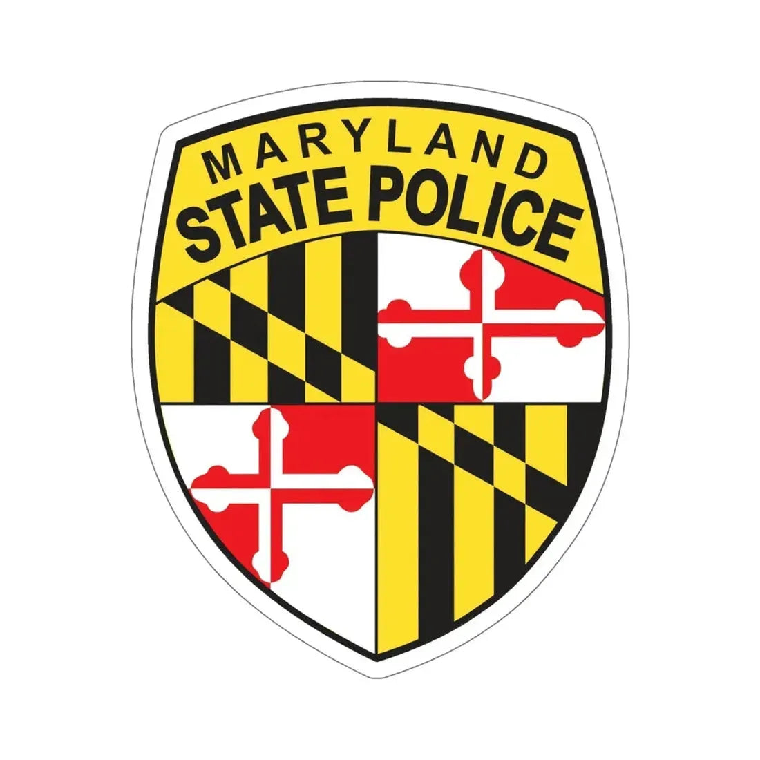 Maryland State Police STICKER Vinyl Die-Cut Decal - The Sticker Space