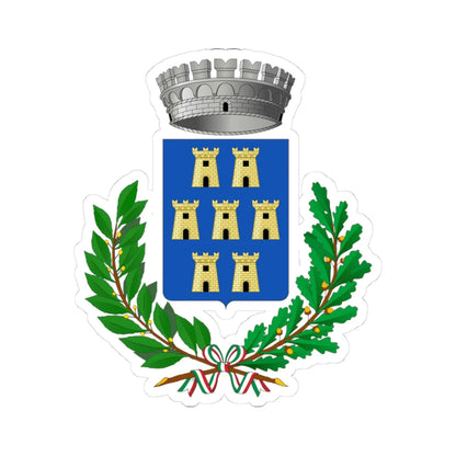 Mascali-Stemma (Italy) (Coat of Arms) STICKER Vinyl Kiss-Cut Decal 3 Inch White - The Sticker Space
