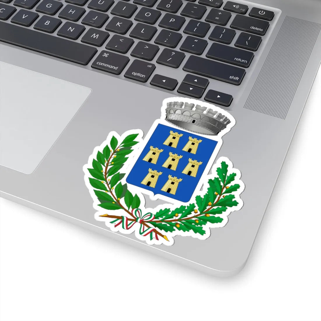 Mascali-Stemma (Italy) (Coat of Arms) STICKER Vinyl Kiss-Cut Decal - The Sticker Space