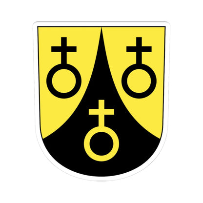 Maschwanden-blazon (Switzerland) (Coat of Arms) STICKER Vinyl Kiss-Cut Decal 3 Inch White - The Sticker Space