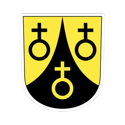 Maschwanden-blazon (Switzerland) (Coat of Arms) STICKER Vinyl Kiss-Cut Decal 4 Inch White - The Sticker Space