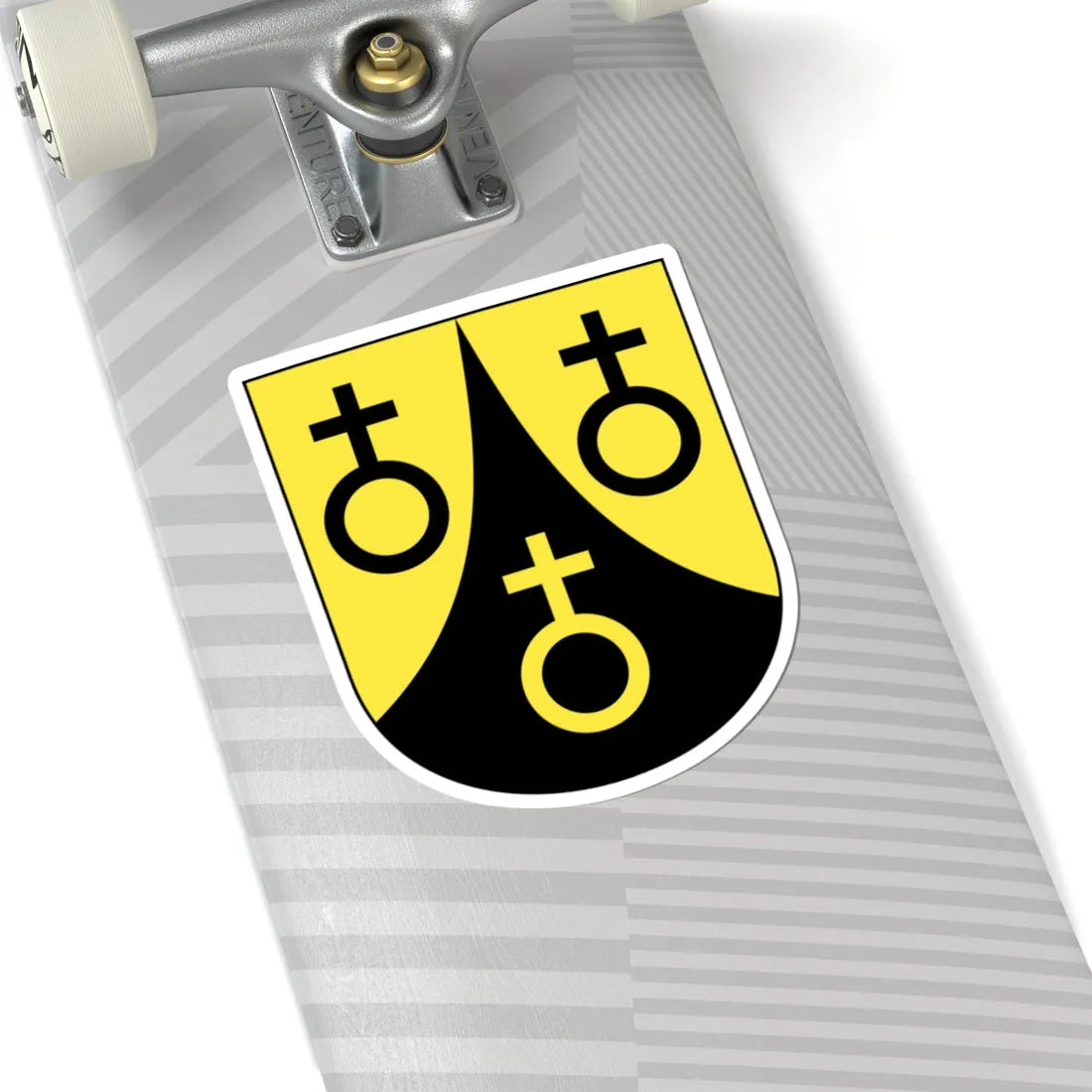 Maschwanden-blazon (Switzerland) (Coat of Arms) STICKER Vinyl Kiss-Cut Decal - The Sticker Space