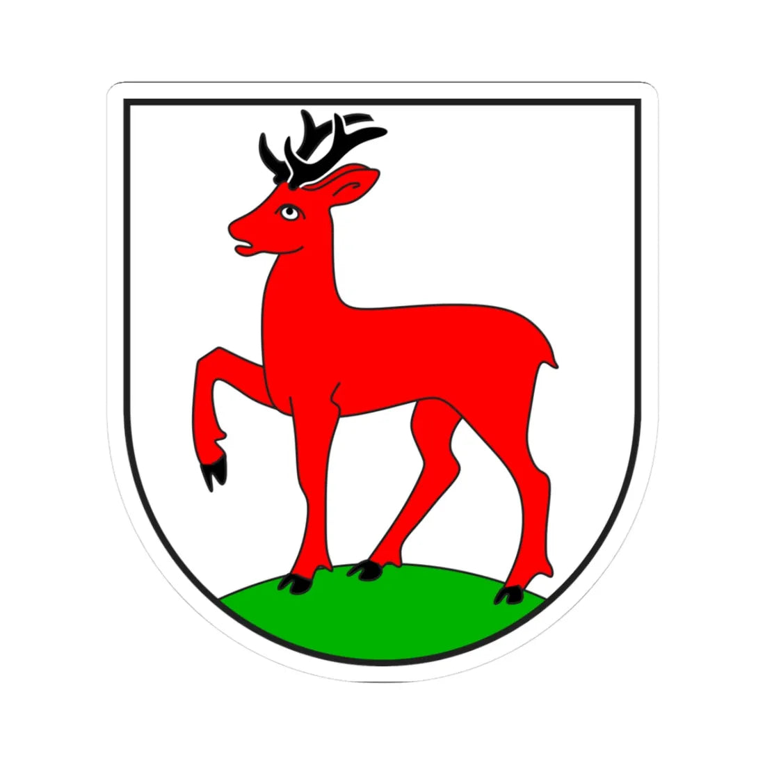 Masein wappen (Switzerland) (Coat of Arms) STICKER Vinyl Kiss-Cut Decal 3 Inch White - The Sticker Space