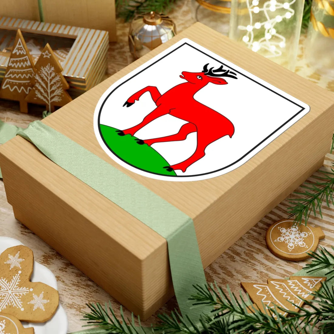 Masein wappen (Switzerland) (Coat of Arms) STICKER Vinyl Kiss-Cut Decal - The Sticker Space