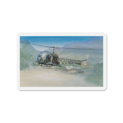 MASH Helicopter Model (Magazine Illustration) Refrigerator Magnet