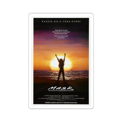 Mask 1985 Movie Poster - STICKER Vinyl Kiss-Cut Decal 3 Inch White - The Sticker Space