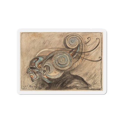 Mask (Magazine Illustration) Refrigerator Magnet