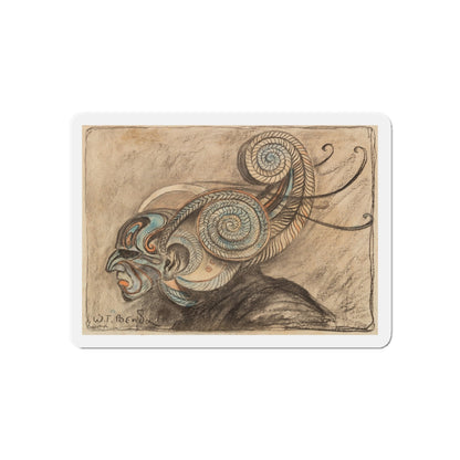 Mask (Magazine Illustration) Refrigerator Magnet