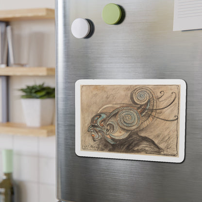 Mask (Magazine Illustration) Refrigerator Magnet