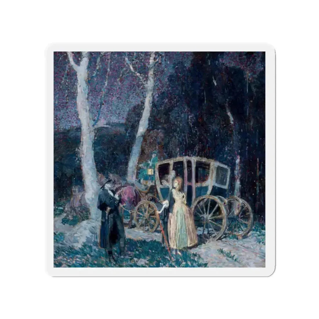 Masked Bandit (Magazine Illustration) Refrigerator Magnet 2 Inch - The Sticker Space