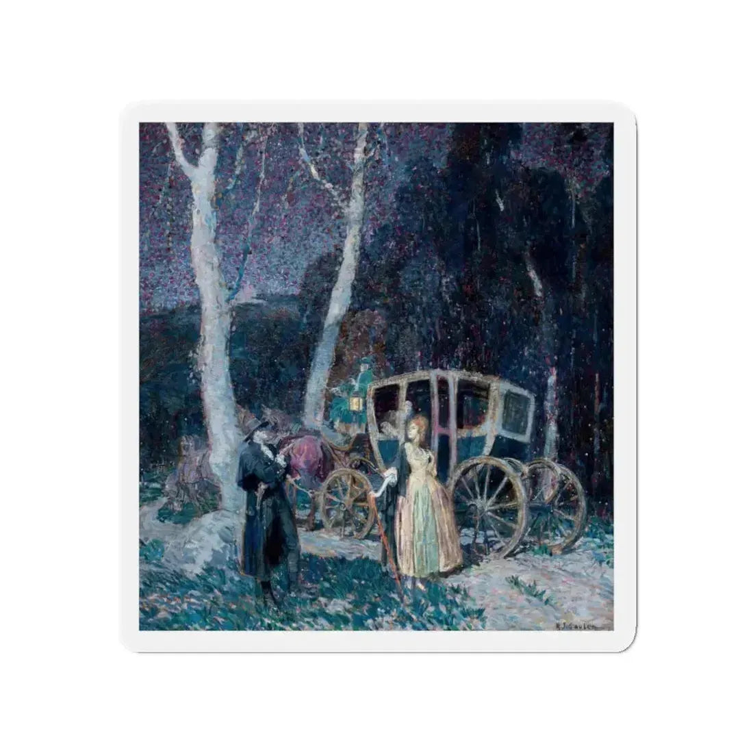 Masked Bandit (Magazine Illustration) Refrigerator Magnet 3 Inch - The Sticker Space