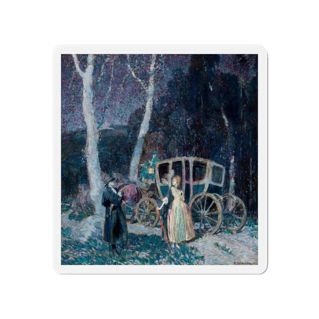 Masked Bandit (Magazine Illustration) Refrigerator Magnet 4 Inch - The Sticker Space