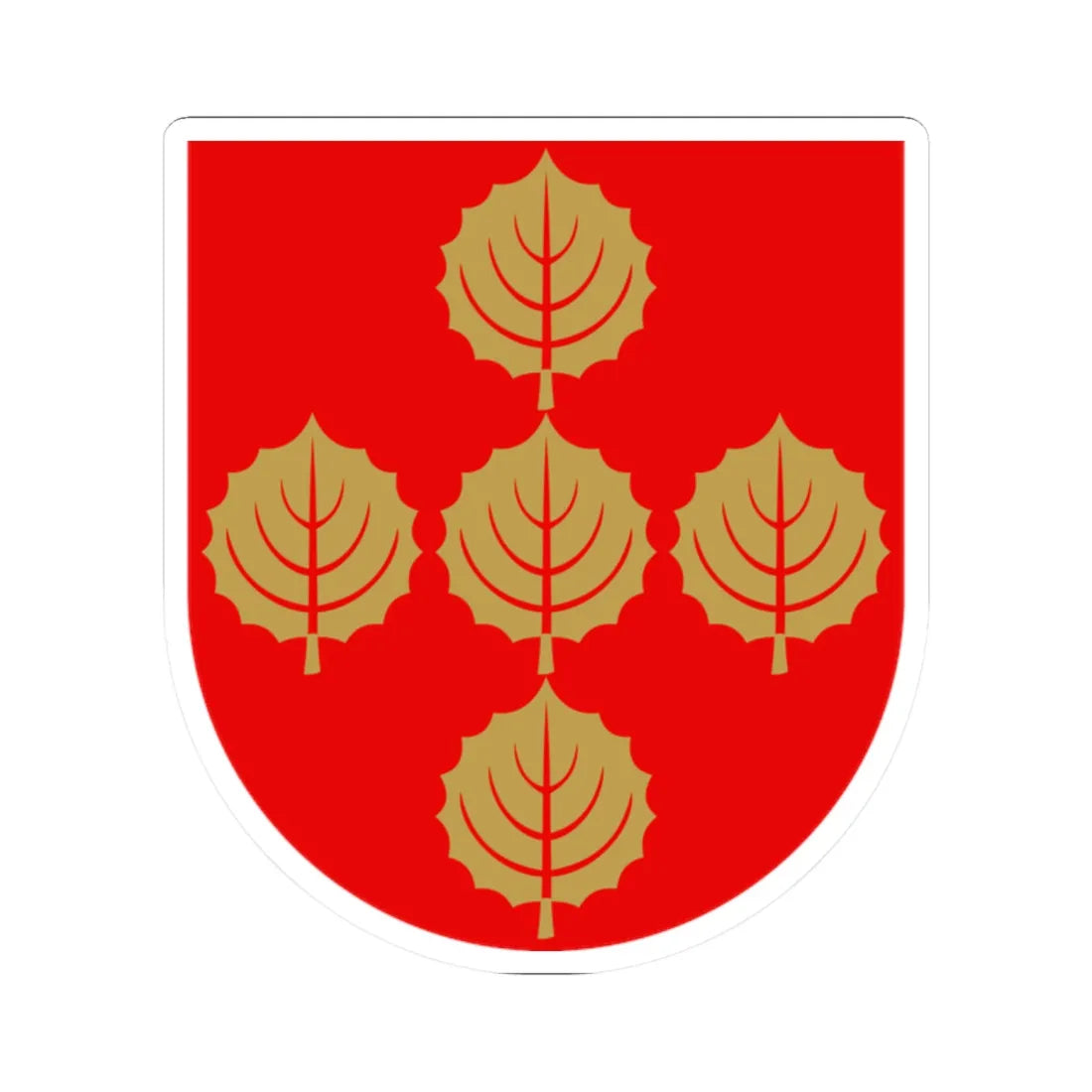 Masku.vaakuna (Finland) (Coat of Arms) STICKER Vinyl Kiss-Cut Decal 2 Inch White - The Sticker Space