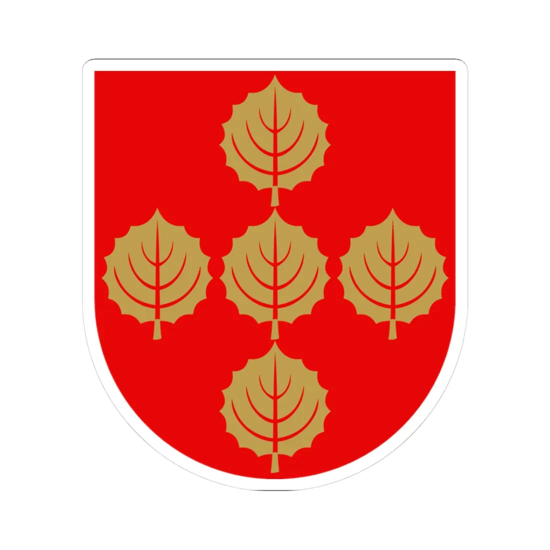 Masku.vaakuna (Finland) (Coat of Arms) STICKER Vinyl Kiss-Cut Decal 3 Inch White - The Sticker Space