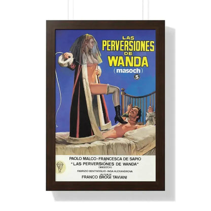 MASOCH 1980 - Framed Movie Poster 16″ x 24″ Walnut - The Sticker Space