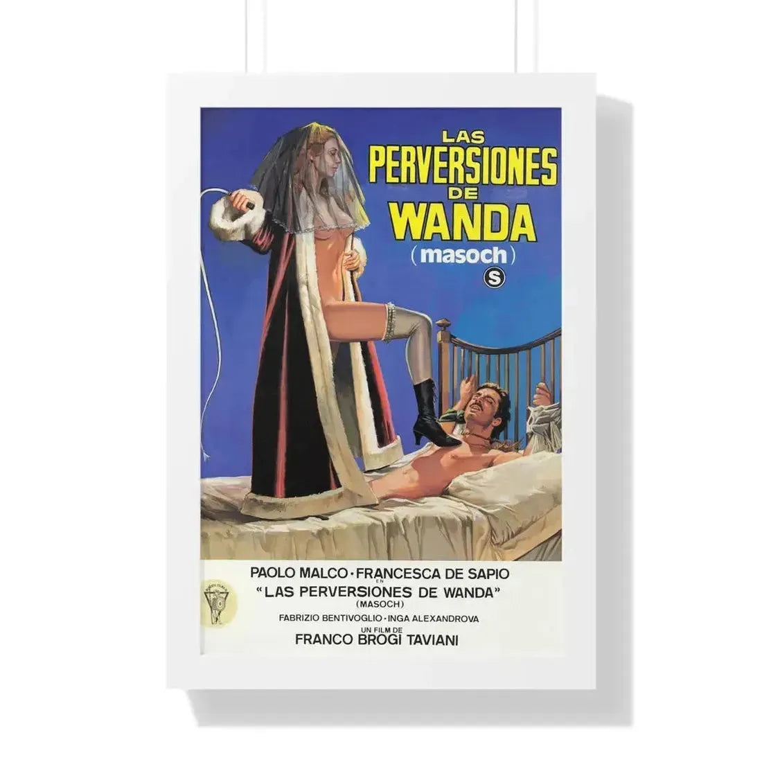MASOCH 1980 - Framed Movie Poster 16″ x 24″ White - The Sticker Space