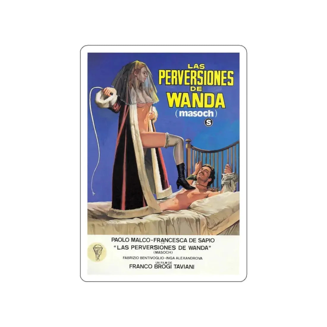 MASOCH 1980 Movie Poster STICKER Vinyl Die-Cut Decal 4 Inch - The Sticker Space