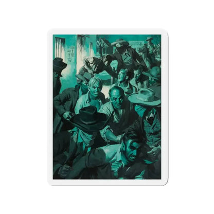 Masquerade of Murder (Fawcett Publications, 1947) (Magazine Illustration) Refrigerator Magnet 2 Inch - The Sticker Space