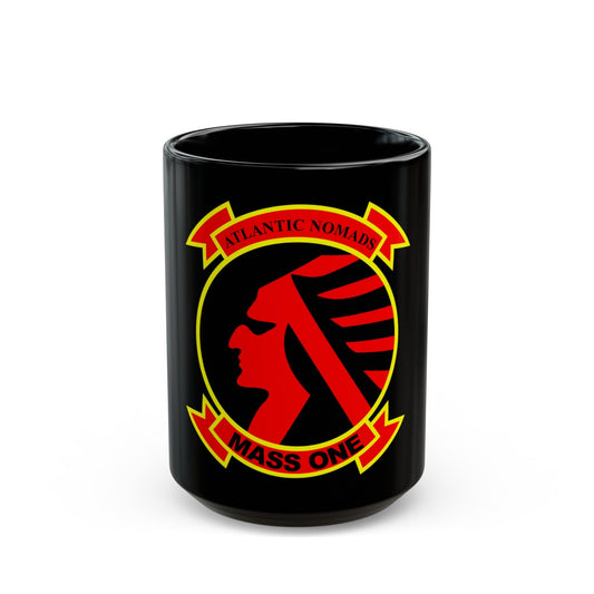 MASS 1 Squadron (USMC) Black Coffee Mug-15oz-The Sticker Space