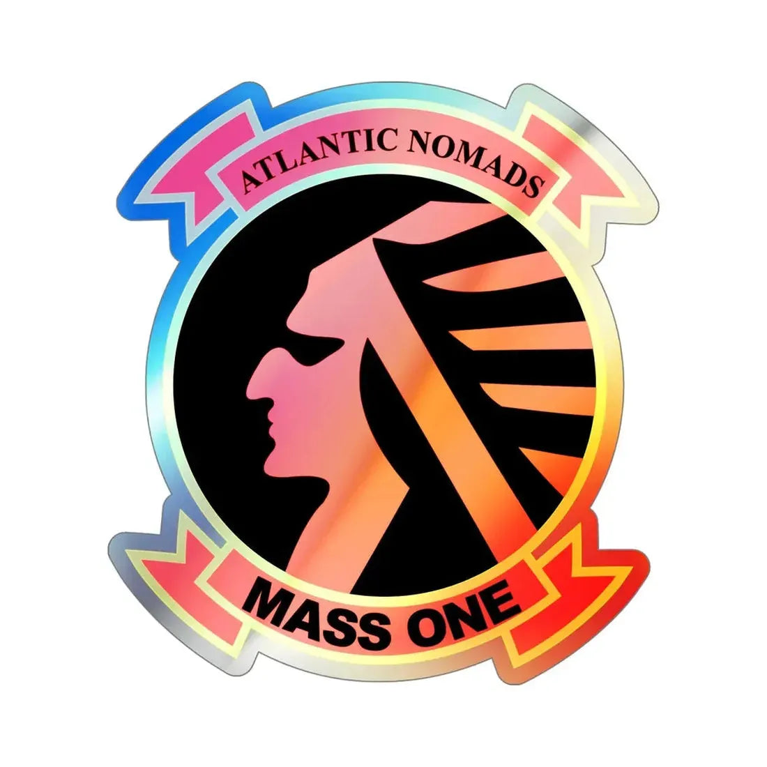 MASS 1 Squadron (USMC) Holographic STICKER Die-Cut Vinyl Decal - The Sticker Space