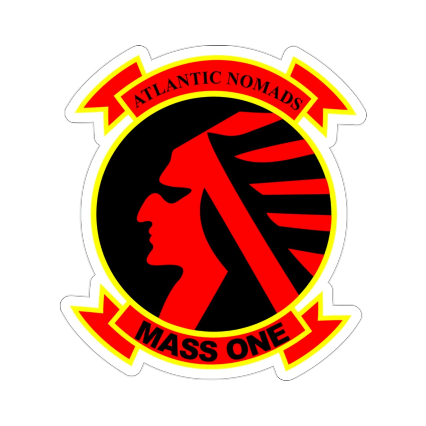 MASS 1 Squadron (USMC) STICKER Vinyl Die-Cut Decal-2 Inch-The Sticker Space