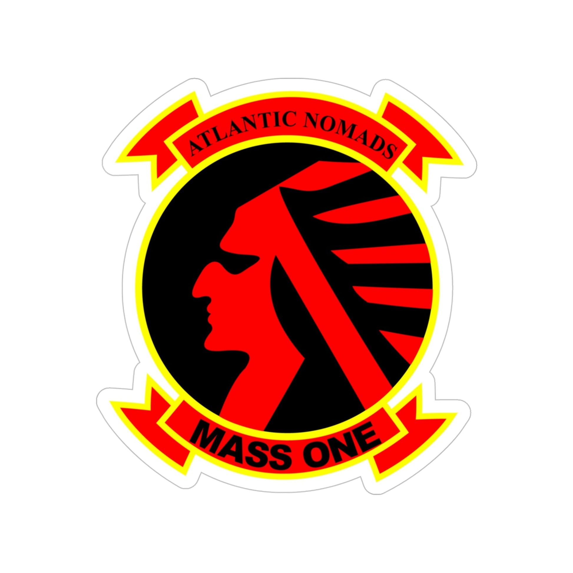 MASS 1 Squadron (USMC) Transparent STICKER Die-Cut Vinyl Decal-5 Inch-The Sticker Space