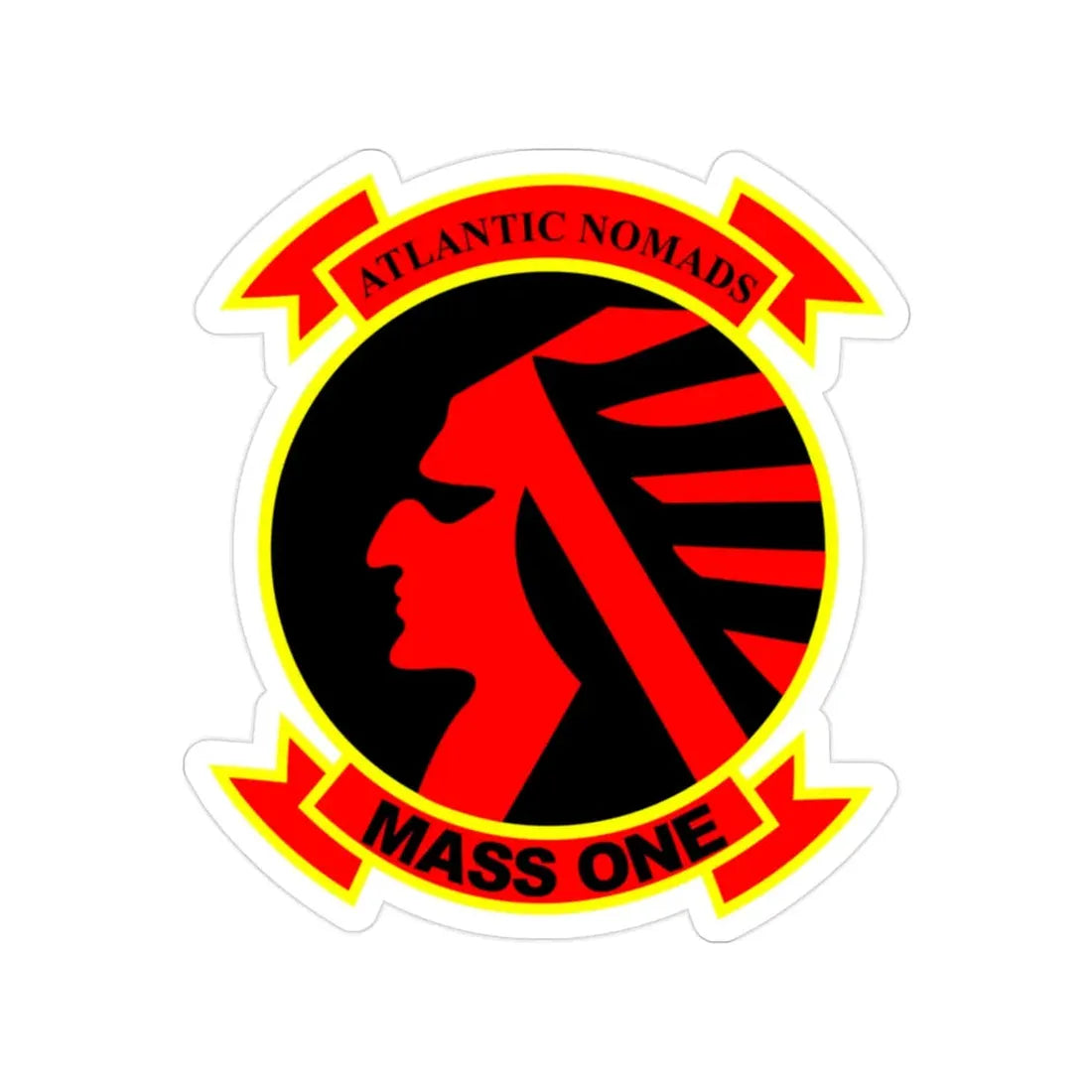 MASS 1 Squadron (USMC) Transparent STICKER Die-Cut Vinyl Decal - The Sticker Space