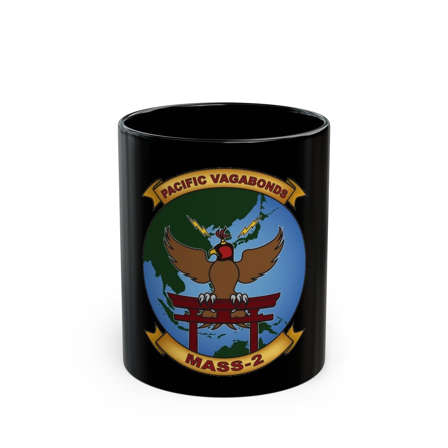 MASS 2 Pacific Vagabonds (USMC) Black Coffee Mug-11oz-The Sticker Space