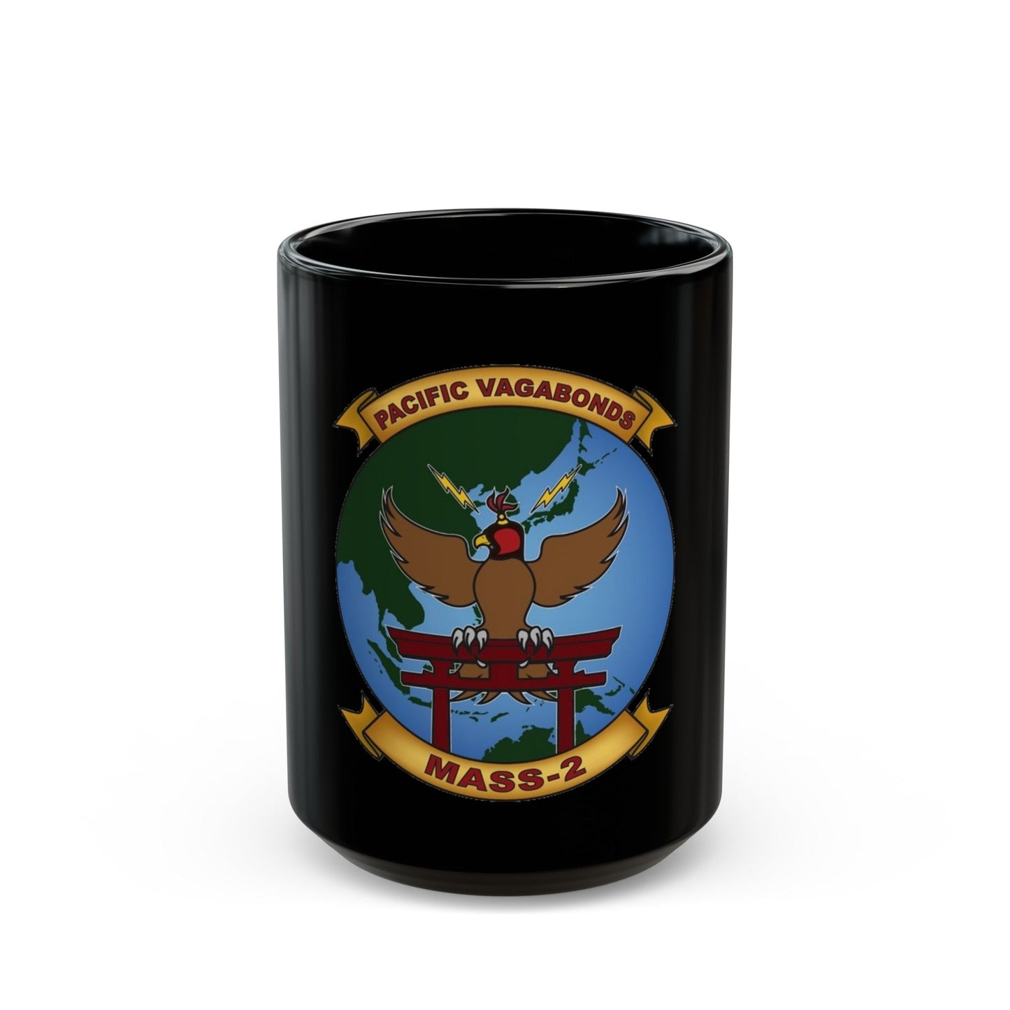 MASS 2 Pacific Vagabonds (USMC) Black Coffee Mug-15oz-The Sticker Space