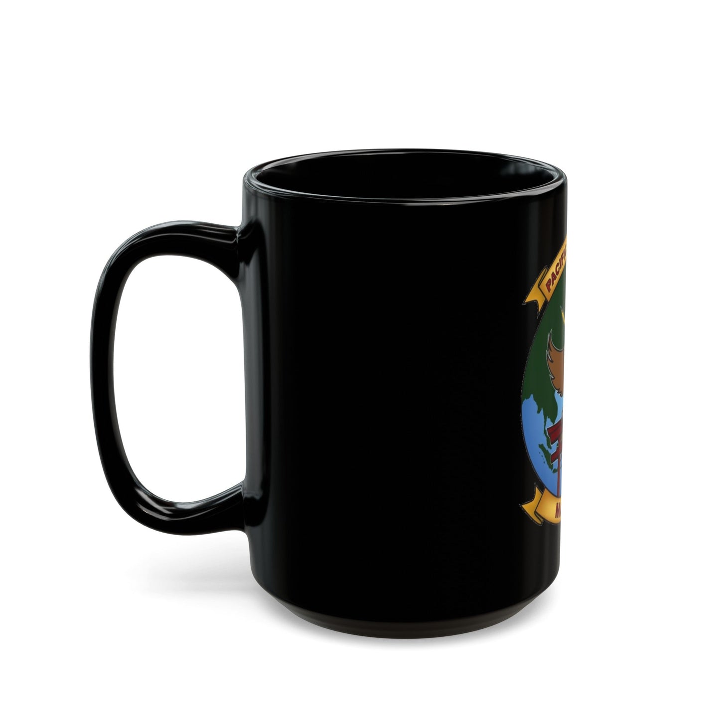 MASS 2 Pacific Vagabonds (USMC) Black Coffee Mug-The Sticker Space