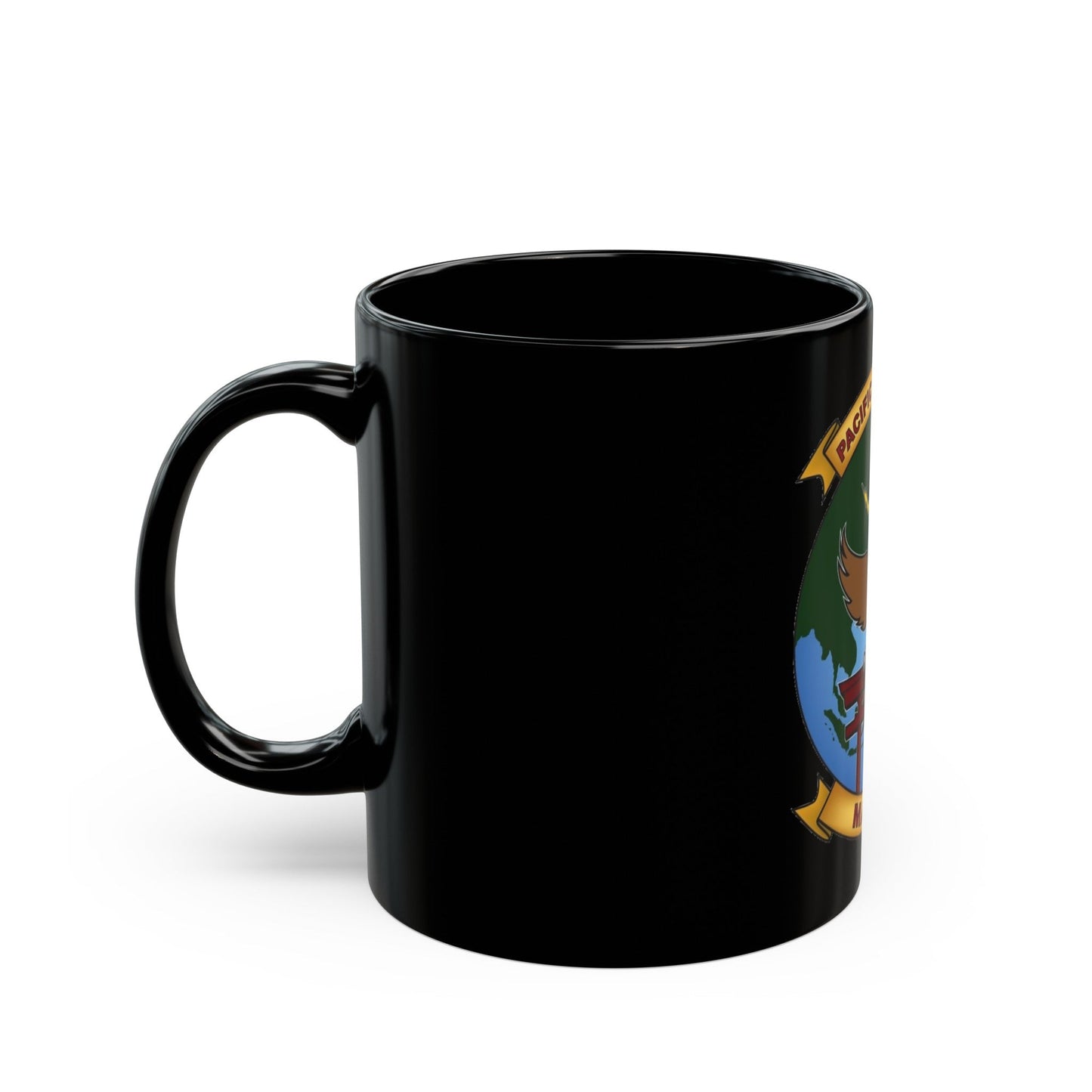 MASS 2 Pacific Vagabonds (USMC) Black Coffee Mug-The Sticker Space