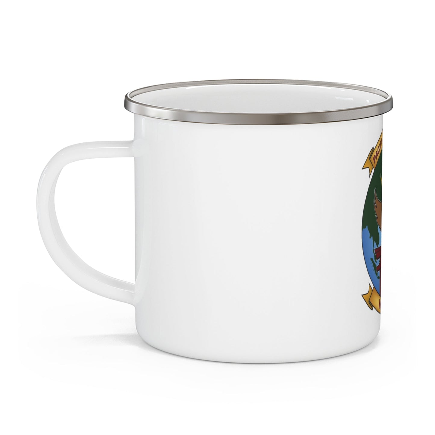 MASS 2 Pacific Vagabonds (USMC) Enamel Mug-12oz-The Sticker Space