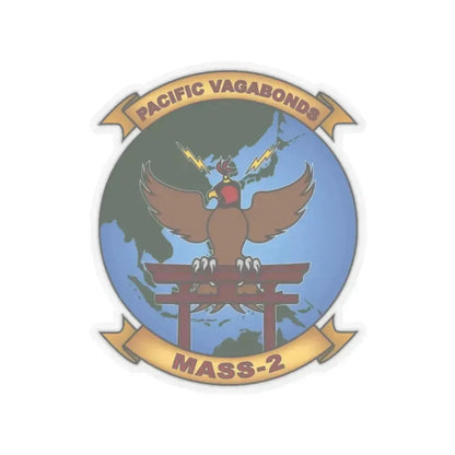 MASS 2 Pacific Vagabonds (USMC) STICKER Vinyl Kiss-Cut Decal 2 Inch Transparent - The Sticker Space