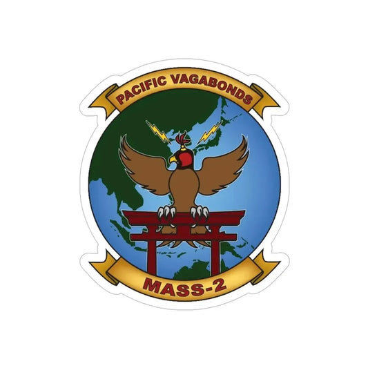 MASS 2 Pacific Vagabonds (USMC) Transparent STICKER Die-Cut Vinyl Decal 6 Inch - The Sticker Space