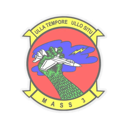 MASS 3 Squadron (USMC) STICKER Vinyl Kiss-Cut Decal 6 Inch Transparent - The Sticker Space