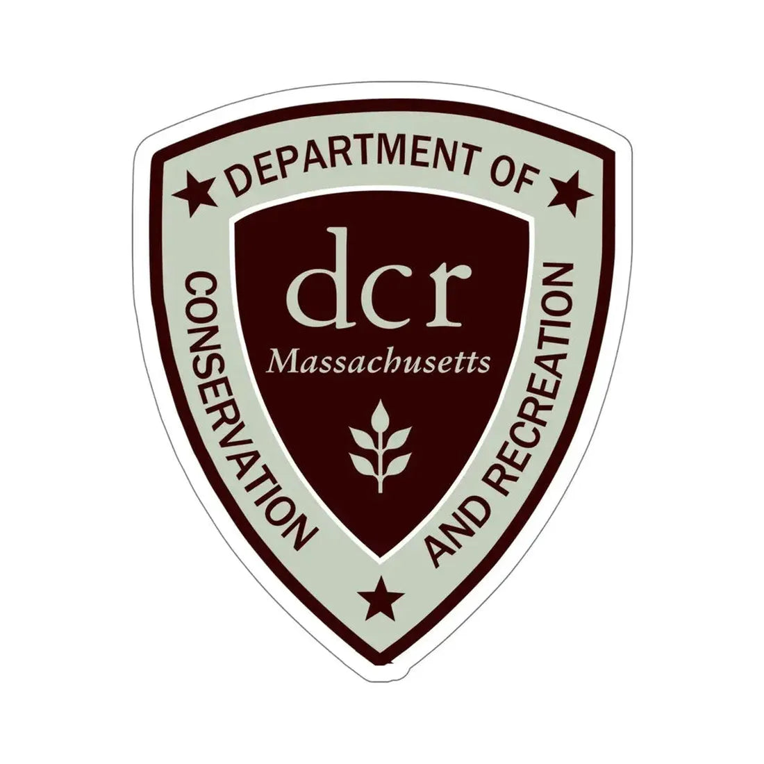 Massachusetts Department of Conservation and Recreation STICKER Vinyl Die-Cut Decal 6 Inch - The Sticker Space
