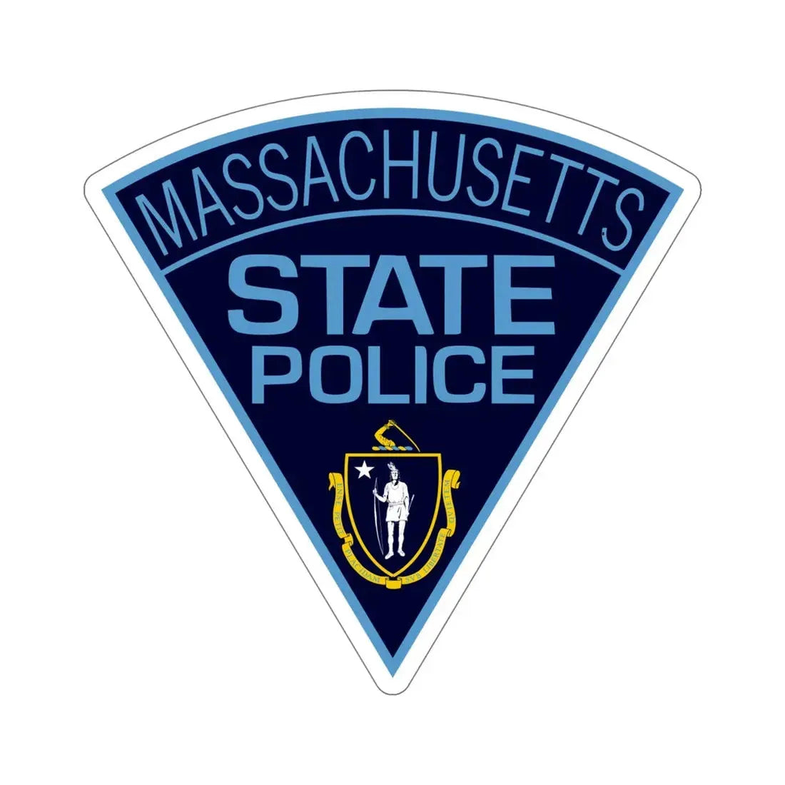 Massachusetts State Police STICKER Vinyl Die-Cut Decal - The Sticker Space