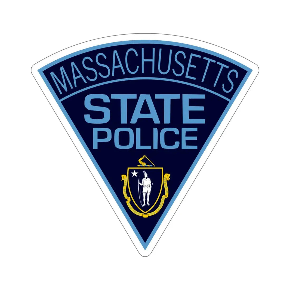 Massachusetts State Police STICKER Vinyl Die-Cut Decal - The Sticker Space