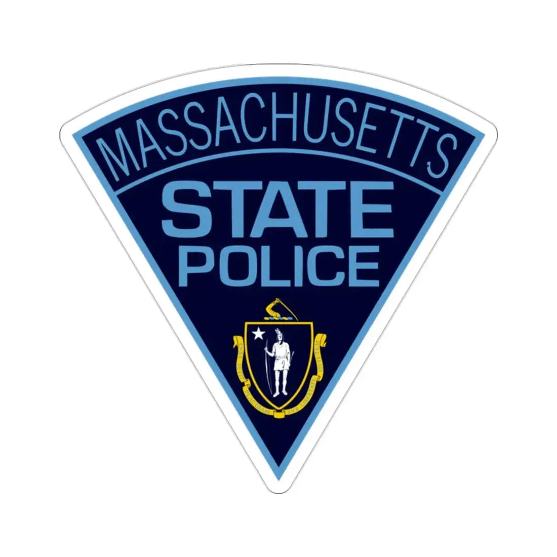 Massachusetts State Police STICKER Vinyl Die-Cut Decal - The Sticker Space