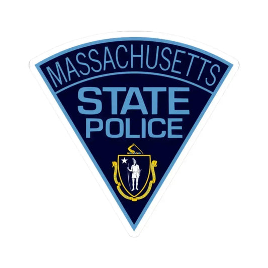 Massachusetts State Police - STICKER Vinyl Kiss-Cut Decal 2 Inch White - The Sticker Space