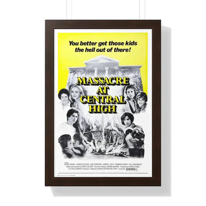 MASSACRE AT CENTRAL HIGH 1976 - Framed Movie Poster - The Sticker Space