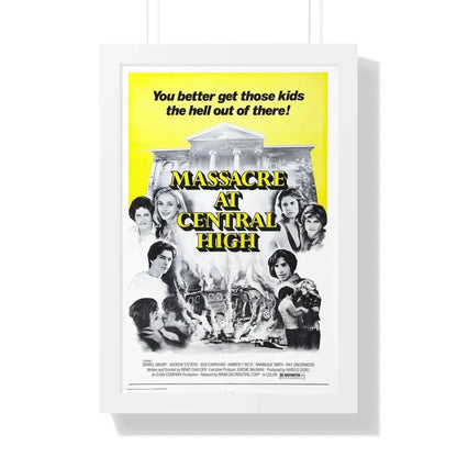 MASSACRE AT CENTRAL HIGH 1976 - Framed Movie Poster - The Sticker Space