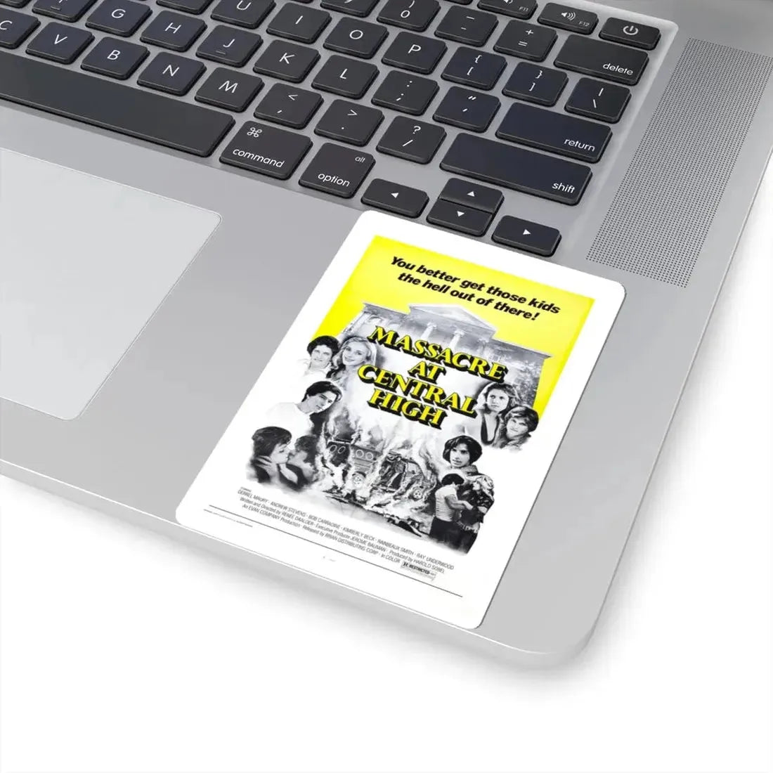 MASSACRE AT CENTRAL HIGH 1976 Movie Poster - STICKER Vinyl Kiss-Cut Decal - The Sticker Space