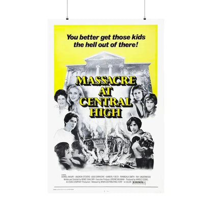 MASSACRE AT CENTRAL HIGH 1976 - Paper Movie Poster 36" x 54" Matte - The Sticker Space