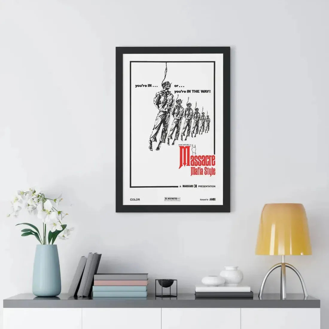 MASSACRE MAFIA STYLE 1974 - Framed Movie Poster - The Sticker Space