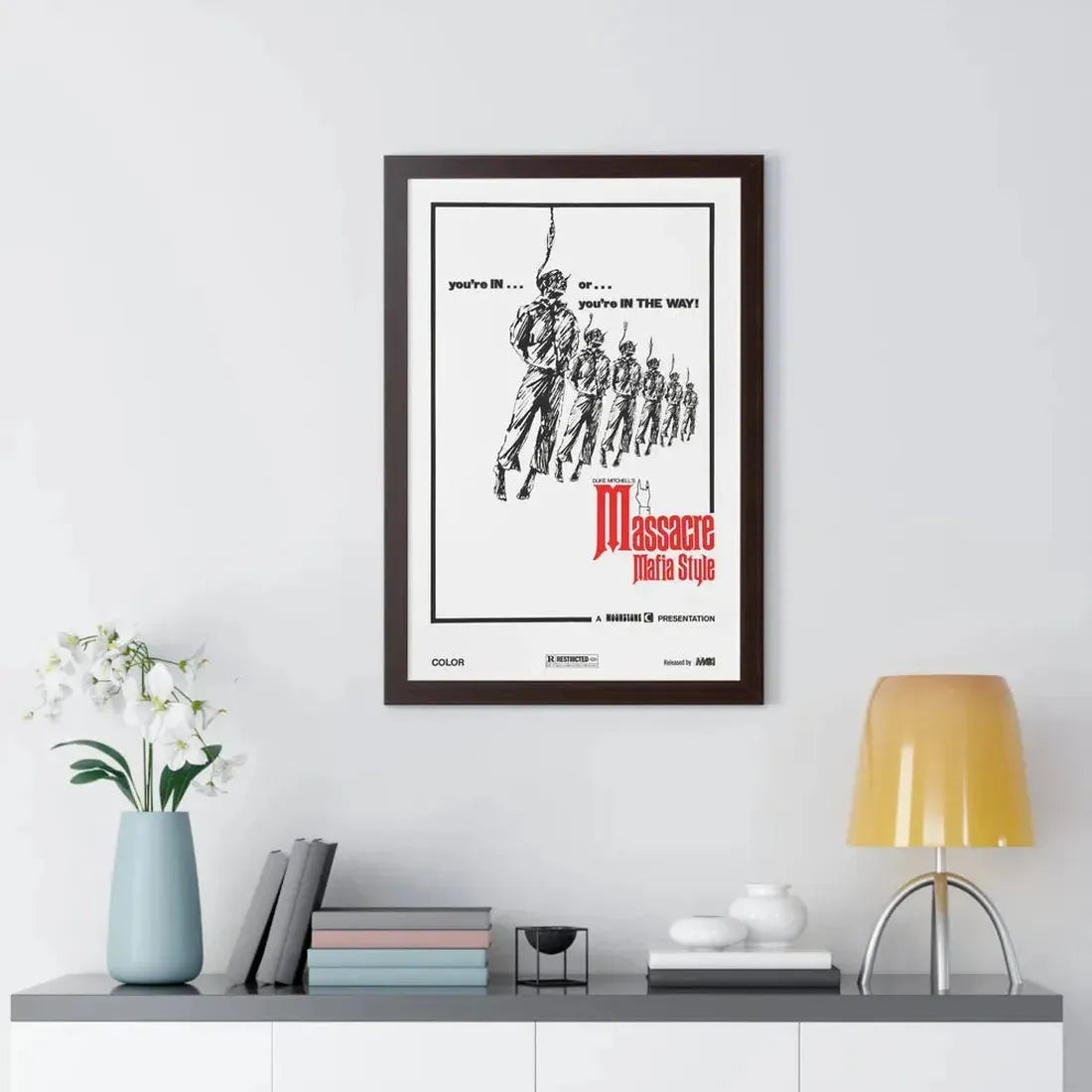 MASSACRE MAFIA STYLE 1974 - Framed Movie Poster - The Sticker Space