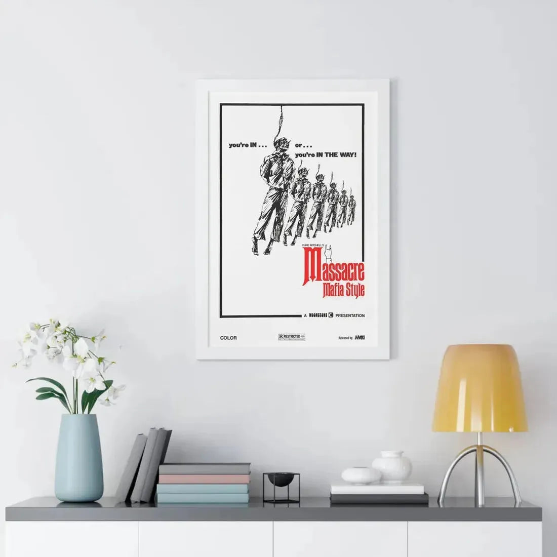 MASSACRE MAFIA STYLE 1974 - Framed Movie Poster - The Sticker Space