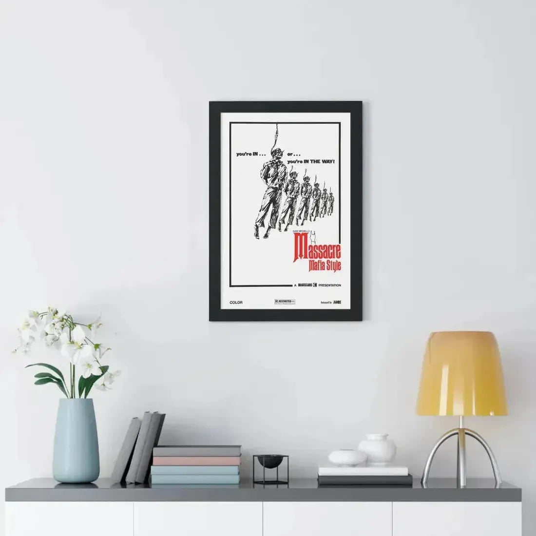 MASSACRE MAFIA STYLE 1974 - Framed Movie Poster - The Sticker Space