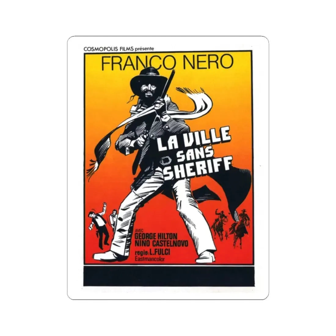 MASSACRE TIME (2) 1966 Movie Poster - STICKER Vinyl Kiss-Cut Decal 2 Inch White - The Sticker Space