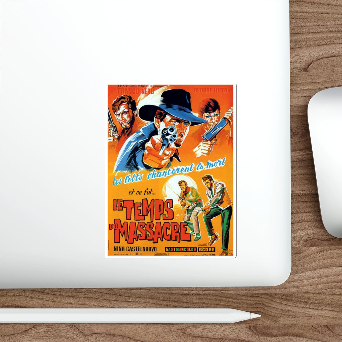 MASSACRE TIME (3) 1966 Movie Poster STICKER Vinyl Die-Cut Decal-The Sticker Space